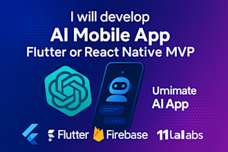 develop ai mobile app flutter PHP react native mvp with gpt elevenlabs voice ai