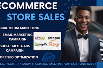 promote and advertise your etsy, shopify, ebay and amazon stores to boost sales