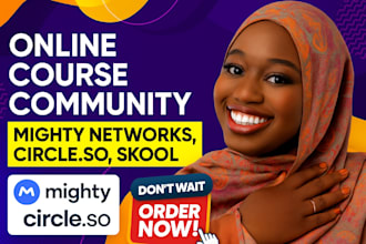 setup circle so mighty networks skool group developer community management