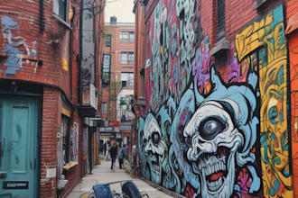 do custom graffiti street wall art mural wallpaper