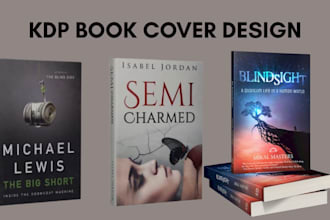 design professional book cover, ebook cover, KDP book cover design
