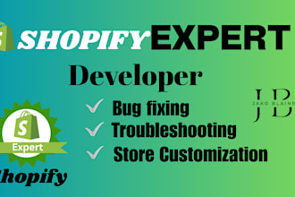 fix shopify bugs do custom coding and resolve liquid errors