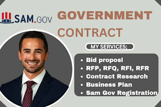 secure and win government contract rfp, rfq, rfr, rfi bid proposal grant writing