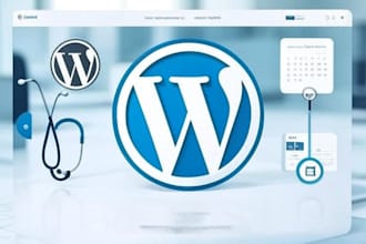 create wordpress website with patient portal and booking