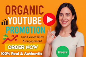 do organic USA youtube shoutout promotion video promotion USA views organic subs