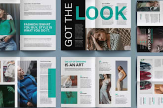 design product catalog, brochure, magazine layout, and fashion lookbook