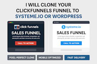 recreate your clickfunnels funnel in systeme io or wordpress
