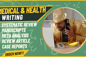 do medical manuscript, systematic review, review article, case report