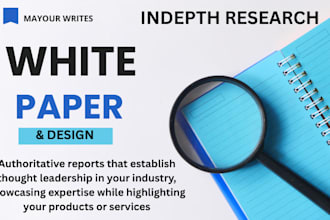 write and design high impact white papers which deliver results