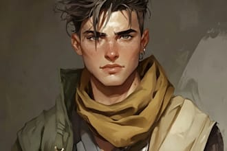 make a dnd character art and dnd character art