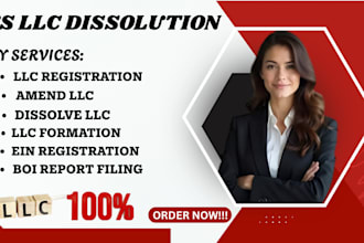 dissolve llc, US llc registration, amendment, reinstatement, close ein, boi