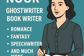 ebook writer, book editor, fiction ghostwriter, self help writer