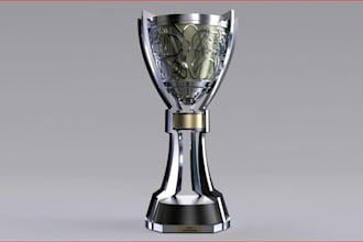 customized 3d league ring,render gold trophy,3d cad design,event medal,lapel pin