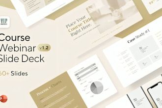 design engaging webinar and course slides with dynamic visuals  24h delivery