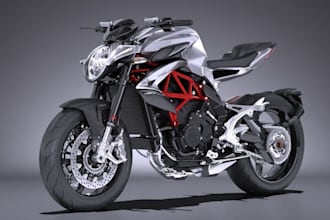 setup detailed power bike in blender for real time drift animation, animate car