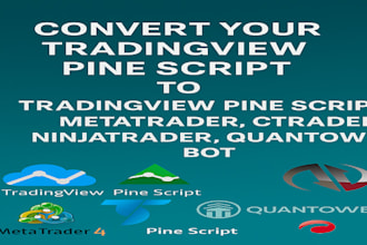 convert your tradingview pine script to metatrader,ctrader, ninjatrader, quantow