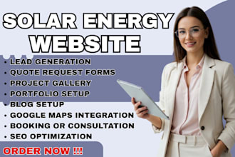 design high converting solar energy website renewable energy solar website lead