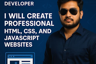 design a professional responsive portfolio or landing page website