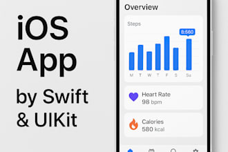 develop a custom ios app using swift and uikit