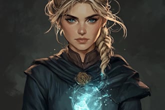 draw dnd character art and dnd character art