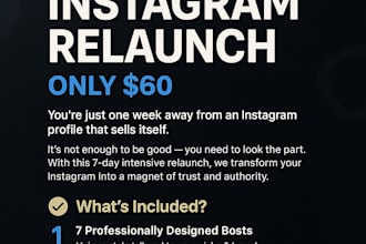 relaunch and transform your instagram profile in 7 days