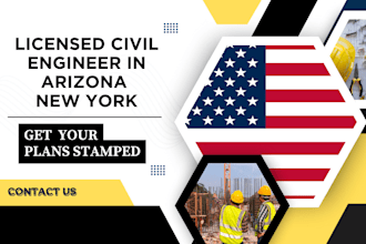 review stamp plans as licensed civil and structural engineer in arizona new york