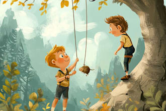 draw children book illustration