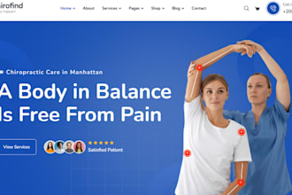 design medical, therapy website mental health wellness counselling website