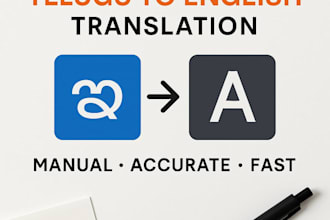 accurately translate any text from telugu to english  for any content