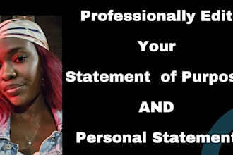 proofread and edit your sop or personal statement