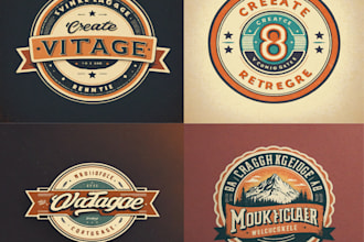 do custom minimalist retro vintage design for t shirt