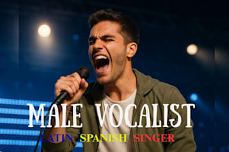 be male latin pop spanish  reggaetón bachata pop edm gospel singer cover remake