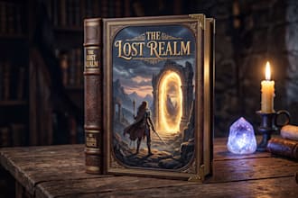 design a stunning book cover design or kindle ebook cover