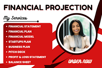 deliver financial projection, modelling, statement, business plan, pitch deck