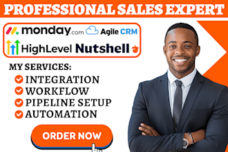 setup close io nutshell automation agile crm monday crm gohighlevel integration