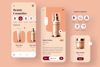 develop cosmetics app, spa website, appointment booking app, salon app