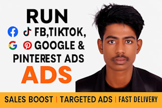 social media ads specialist google facebook pinterest