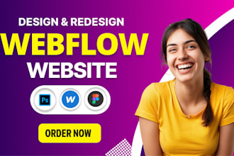 design modern, responsive webflow website, figma to webflow