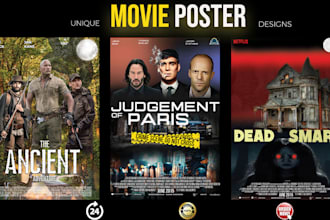 create unique and creative movie poster for your film