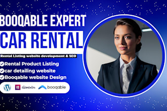 build booqable rental listing website, taxi car poster car,  360 photobooth