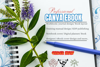 format, proofread, design christian book, workbook, cookbook and memoir in canva