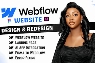 design webflow website redesign figma to webflow expert webflow developer