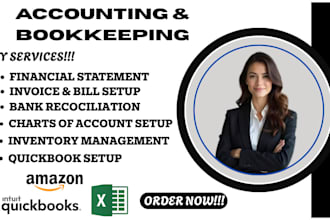 do quickbooks online setup, cleanup, bookkeeping, reconciliation, accounting
