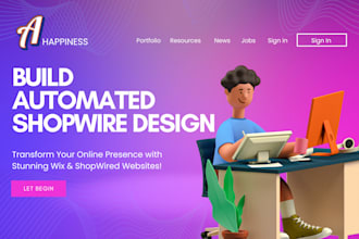 build automated shopwired website  wix website design redesign shopwired store