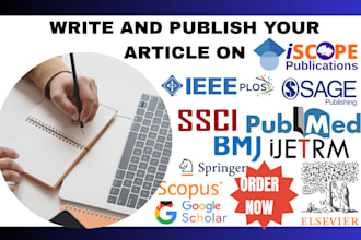 write and publish in scopus, isi, ssci, sci, pubmed, web of science, ieee