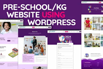 create kindergarten , children, daycare, preschool, and assisted living website