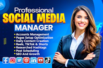 be your social media marketing manager and content creator