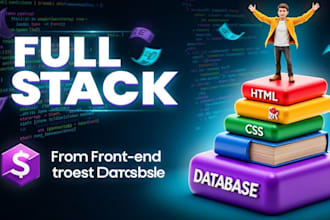 do custom ai website development as a full stack developer, backend frontend