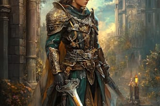 draw fantasy dnd weapon art for your game