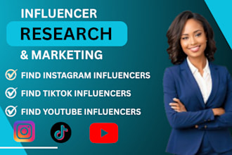 do professional social media influencer marketing and research, influencer leads